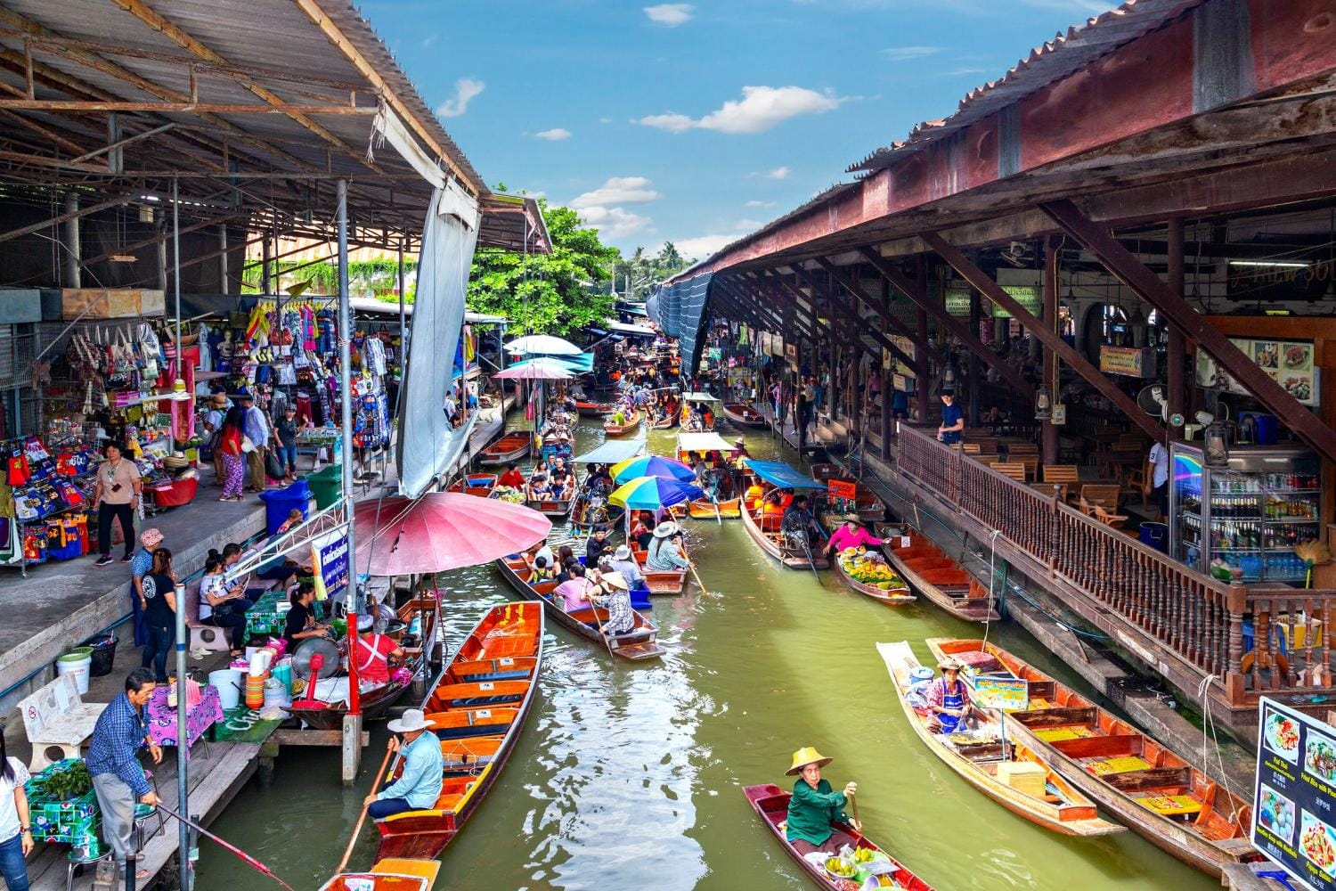 Mercado flotante Damnoen Saduak