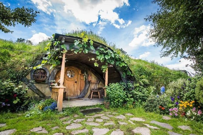 Set de rodaje de Hobbiton con almuerzo