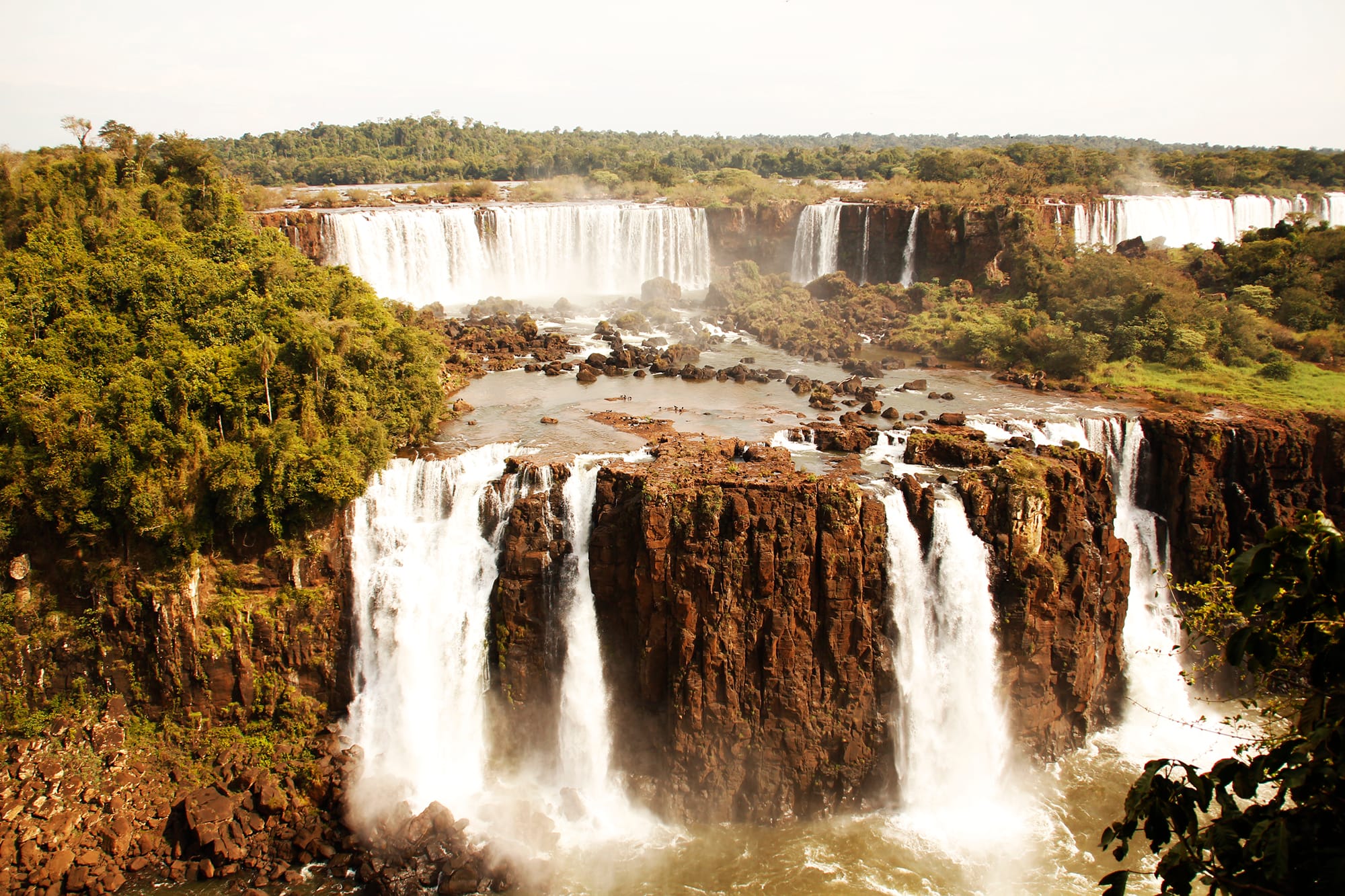 Iguassu Falls Both Sides: Brazil, Argentina