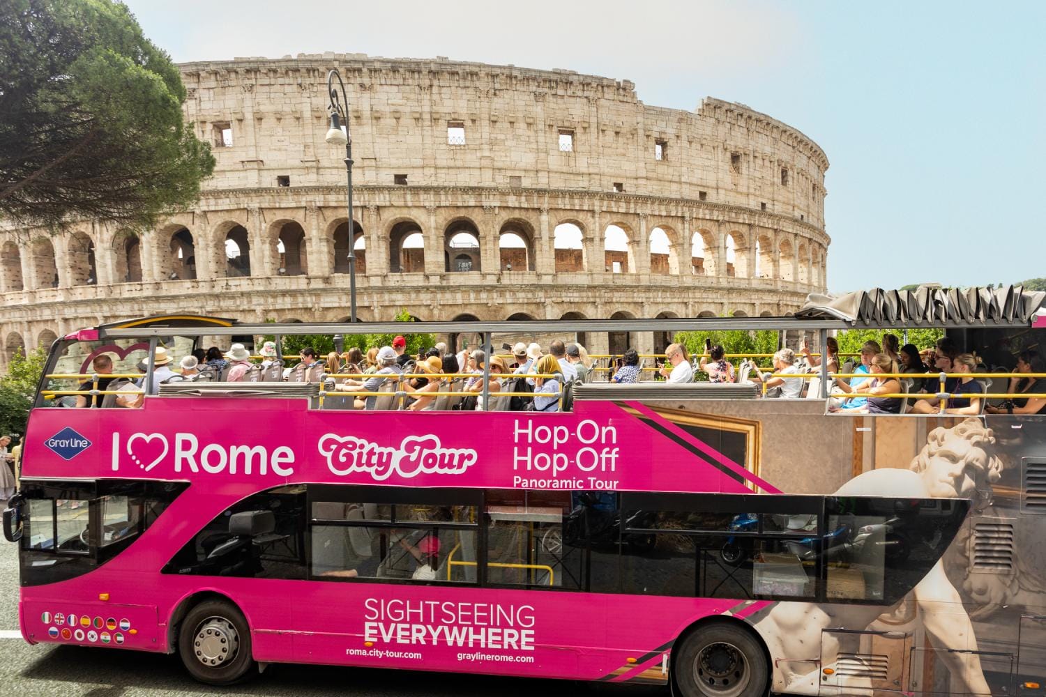 Hop-On Hop-Off I Love Rome Open Bus
