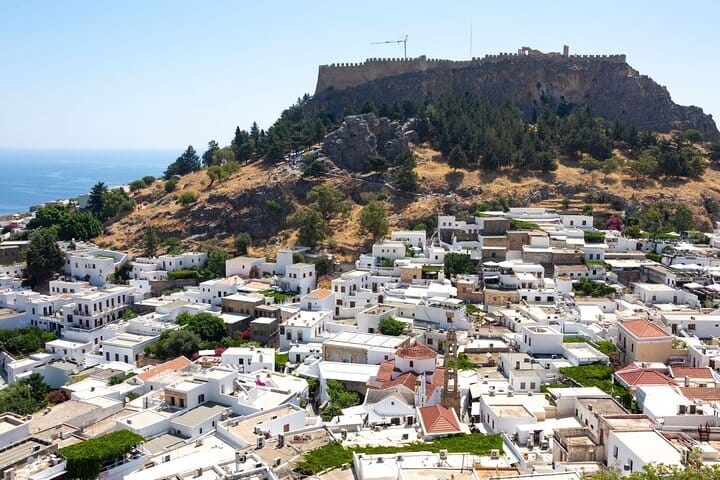 Acrópolis de Lindos y casco antiguo