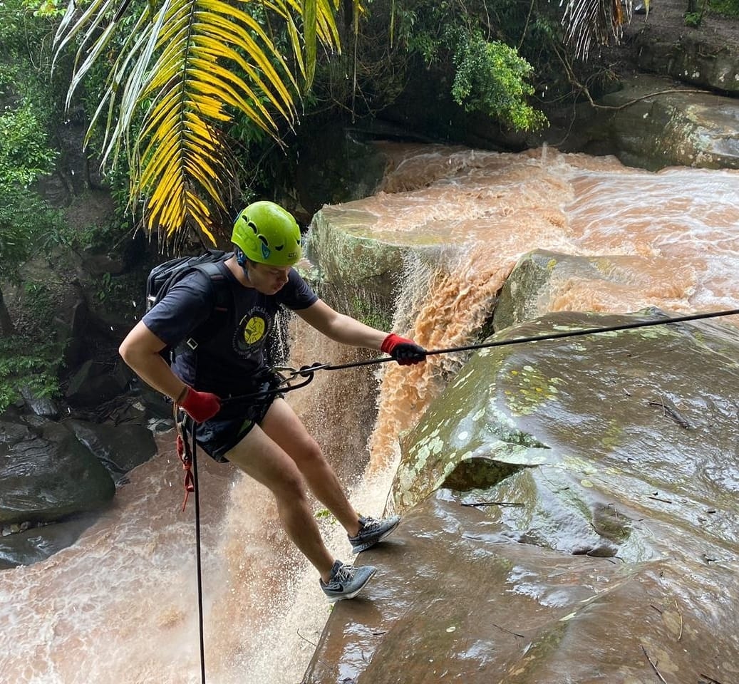 Rapel en la cascada de Talliquihui