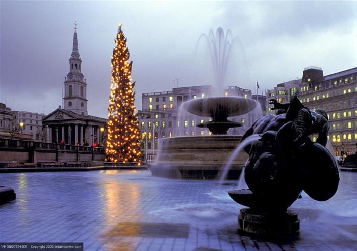 Vistas y sonidos de Londres en Navidad