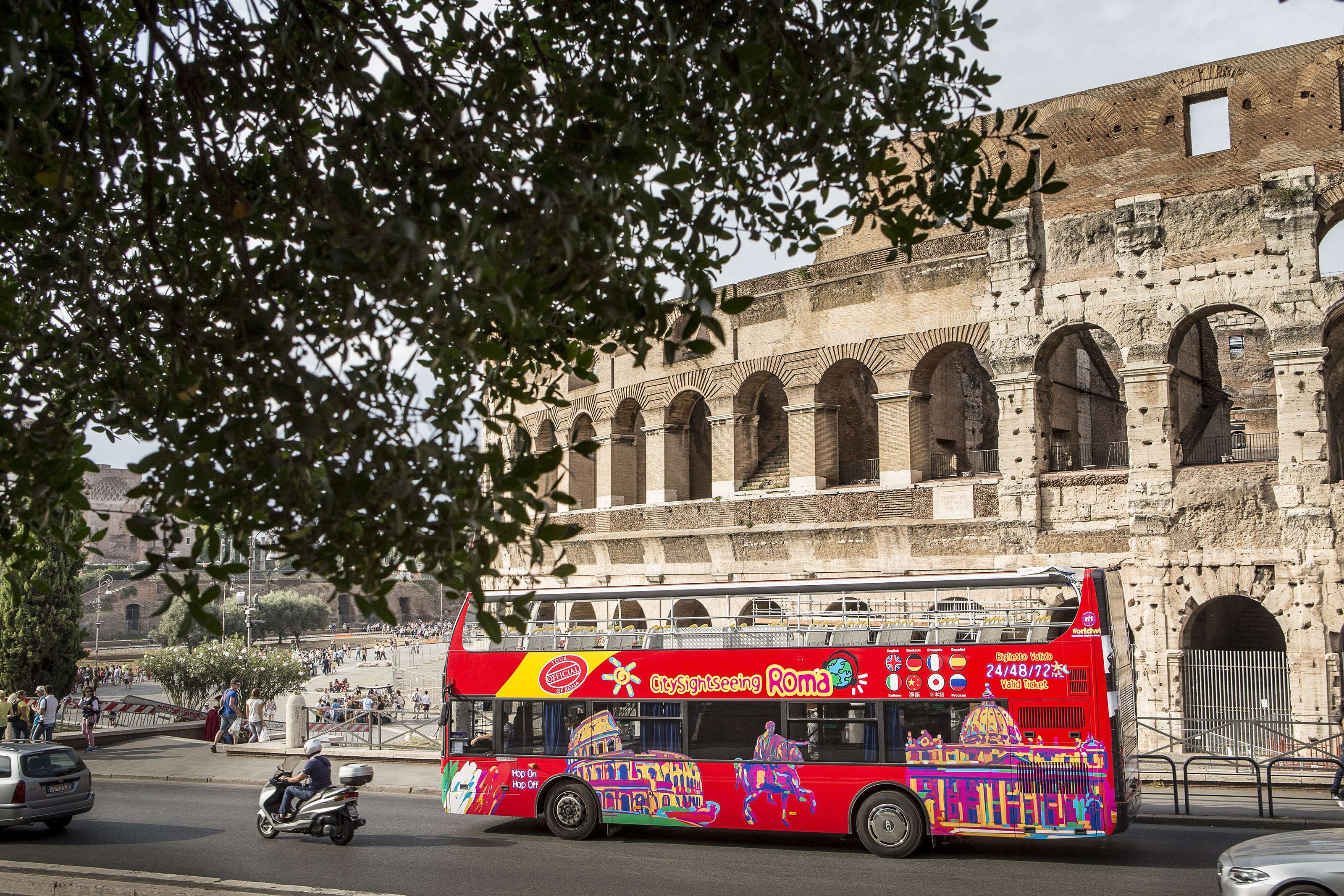Recorrido en autobús turístico por Roma