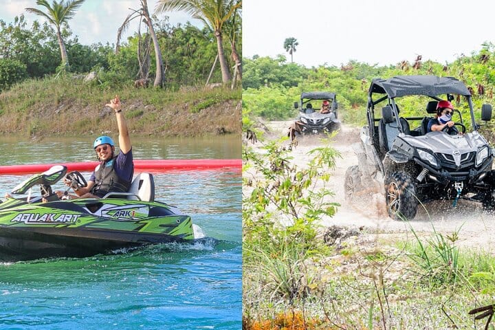 Aqua kart y buggy con parque acuático