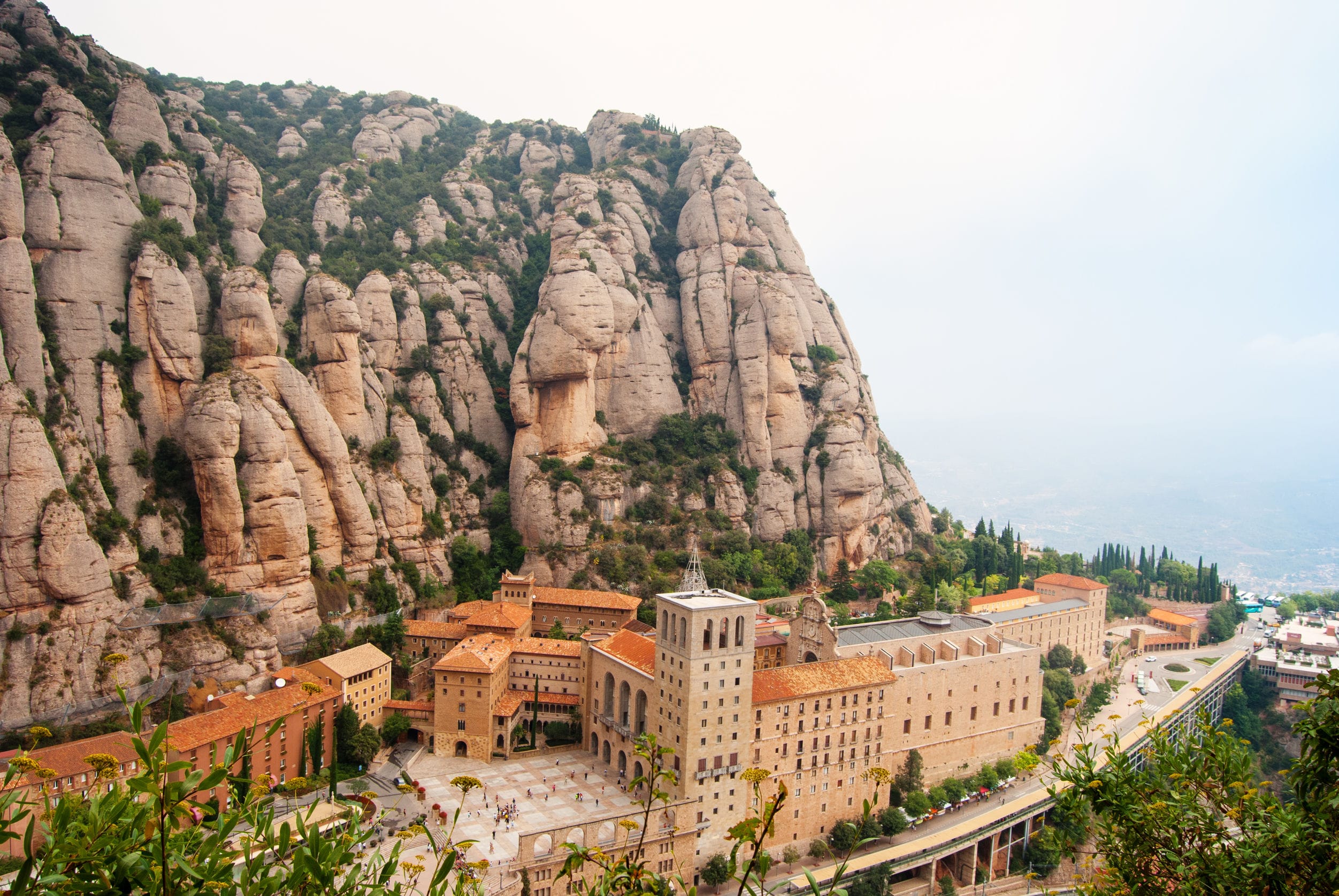 Monasterio de Montserrat desde Barcelona