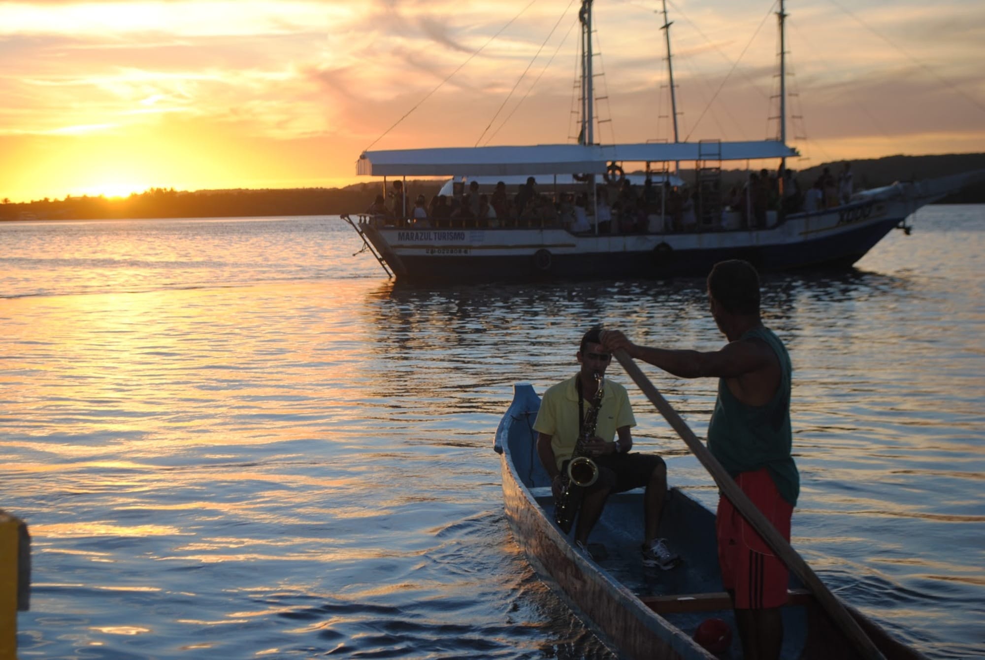 9 Islas y atardecer en la Laguna Mundaú
