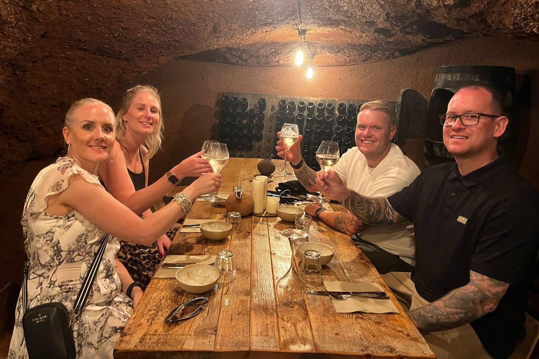 Baños de Agripa: cena a la luz de velas