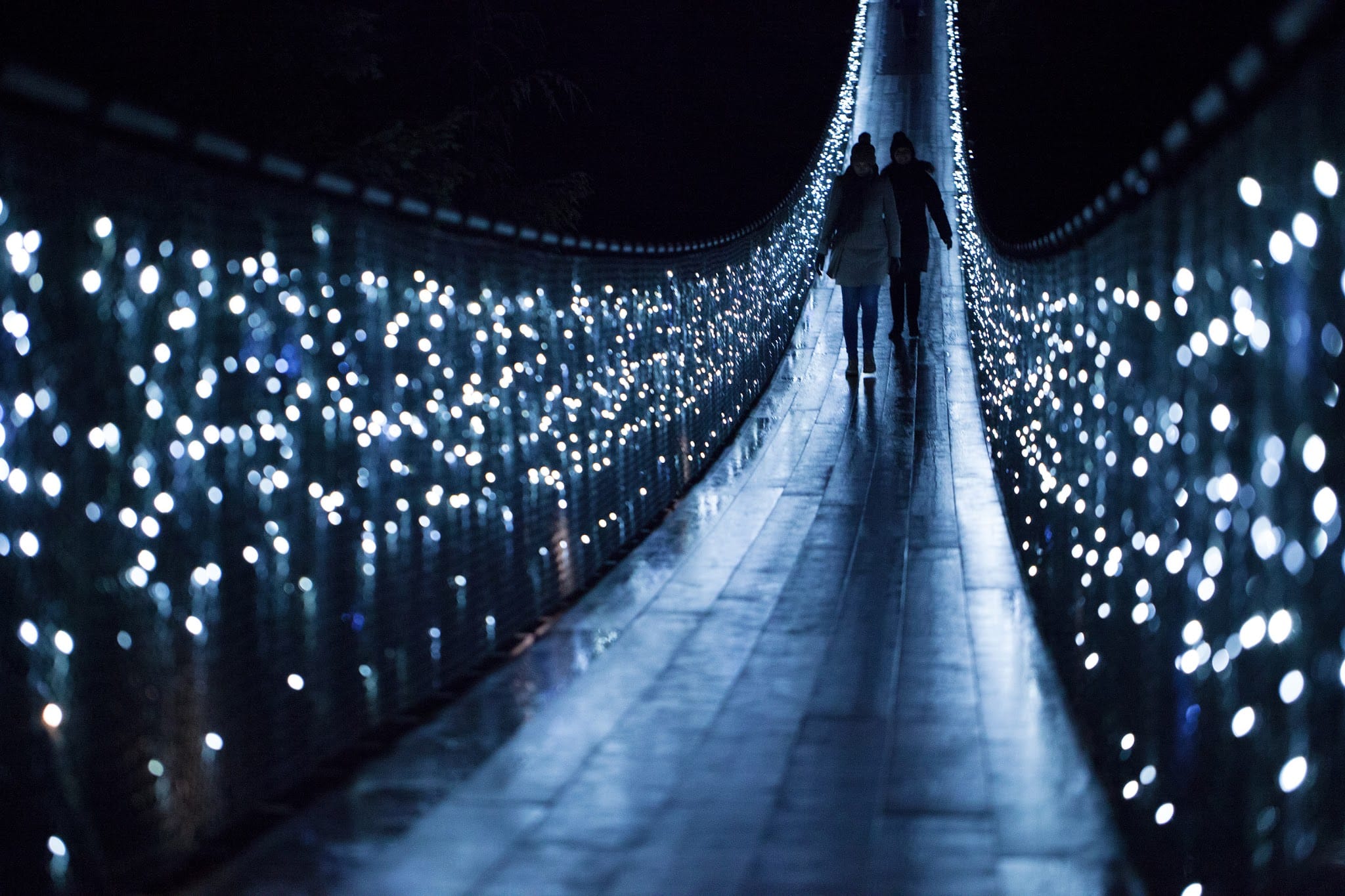 Luces festivas por Vancouver y Capilano