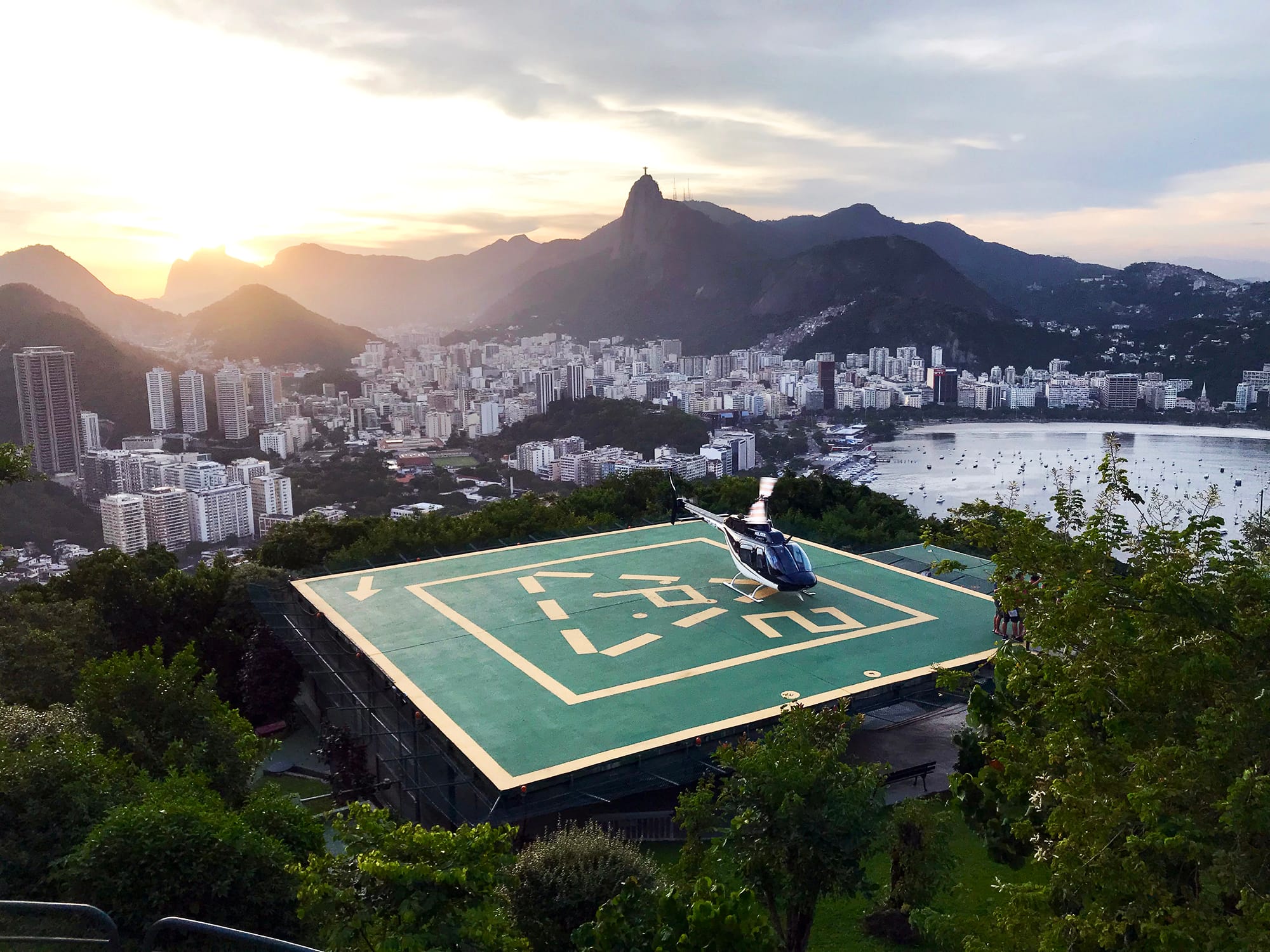 Panoramic Helicopter Flight