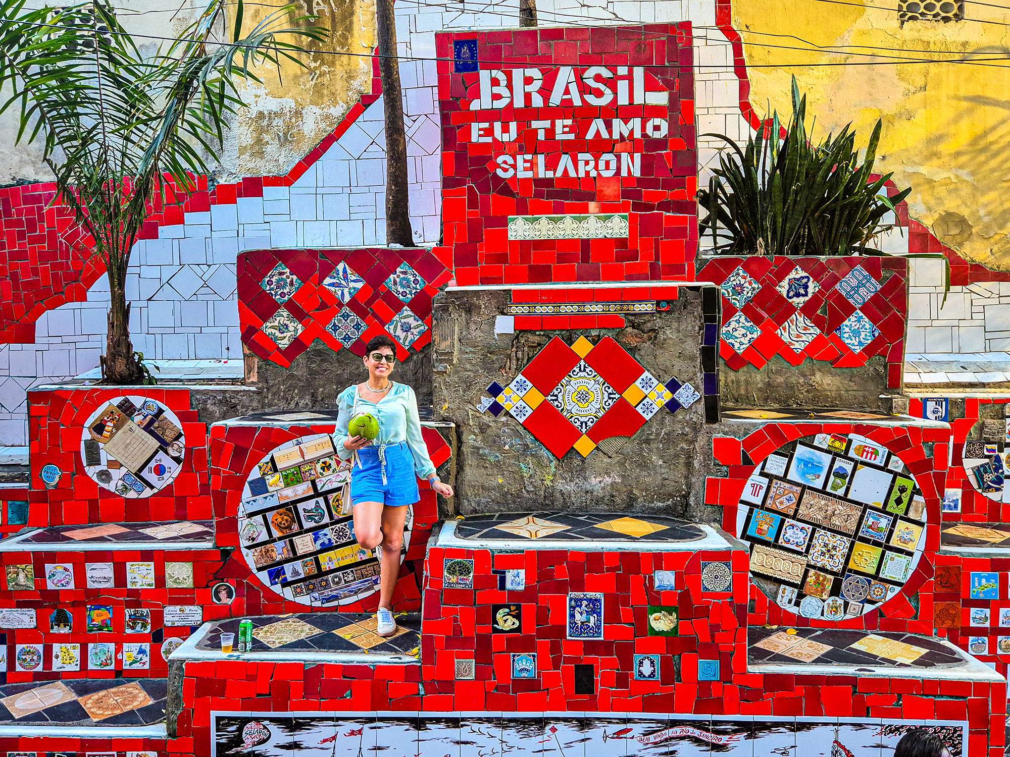 Santa Teresa and Selaron Steps Walking Tour