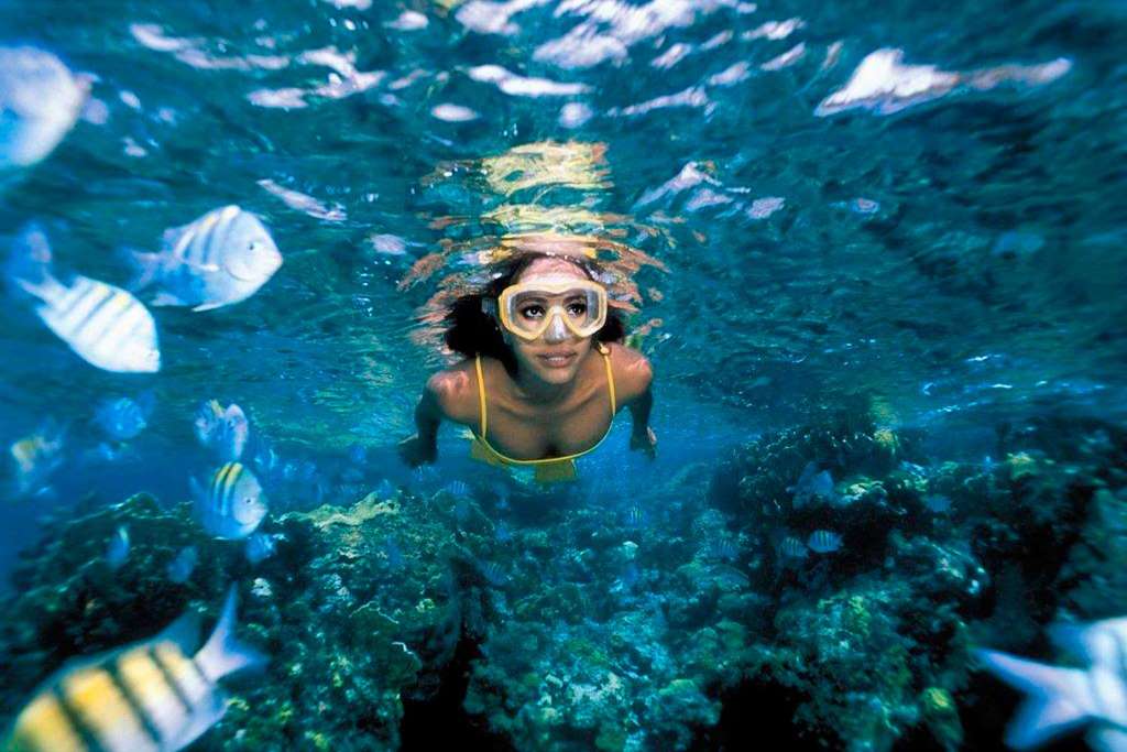 Parque Garrafon em Isla Mujeres