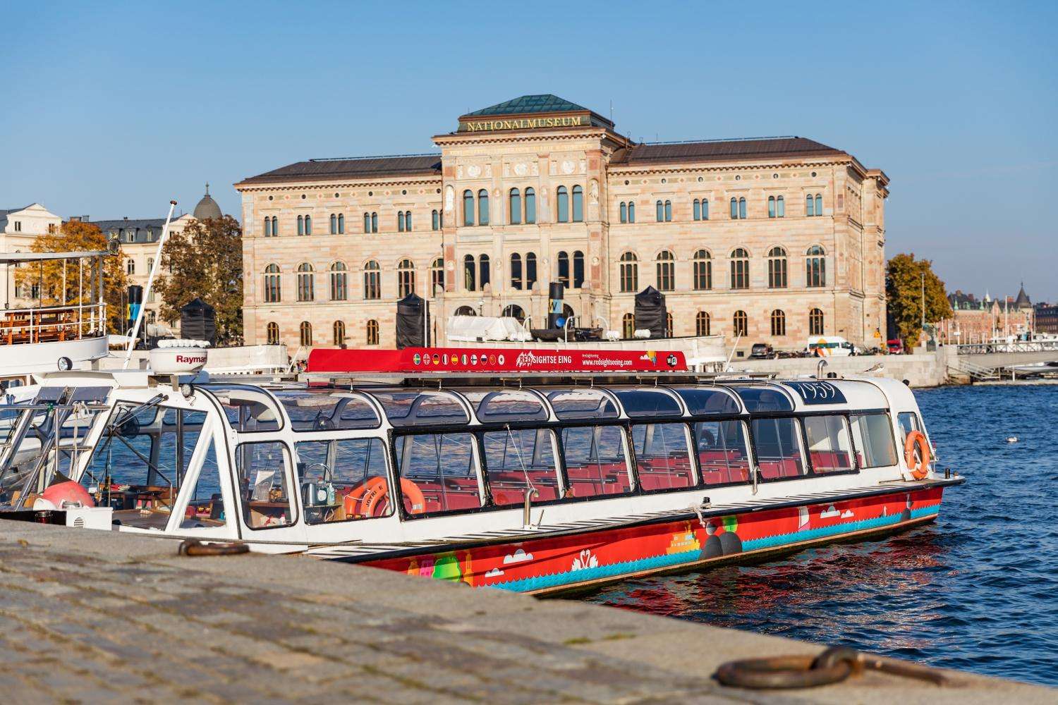 Barco rojo turístico Hop-On Hop-Off - Imagen 2