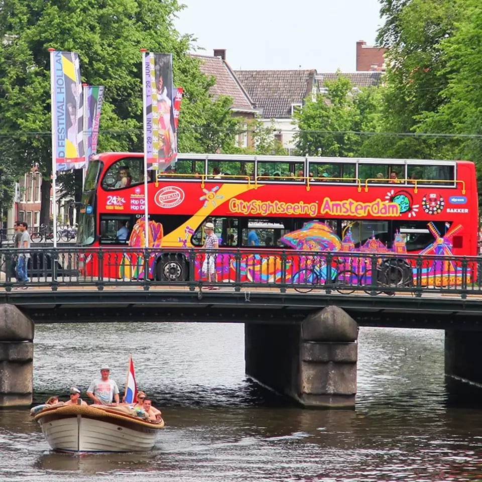 Bus Hop-On Hop-Off de dos pisos Ámsterdam - Imagen 4