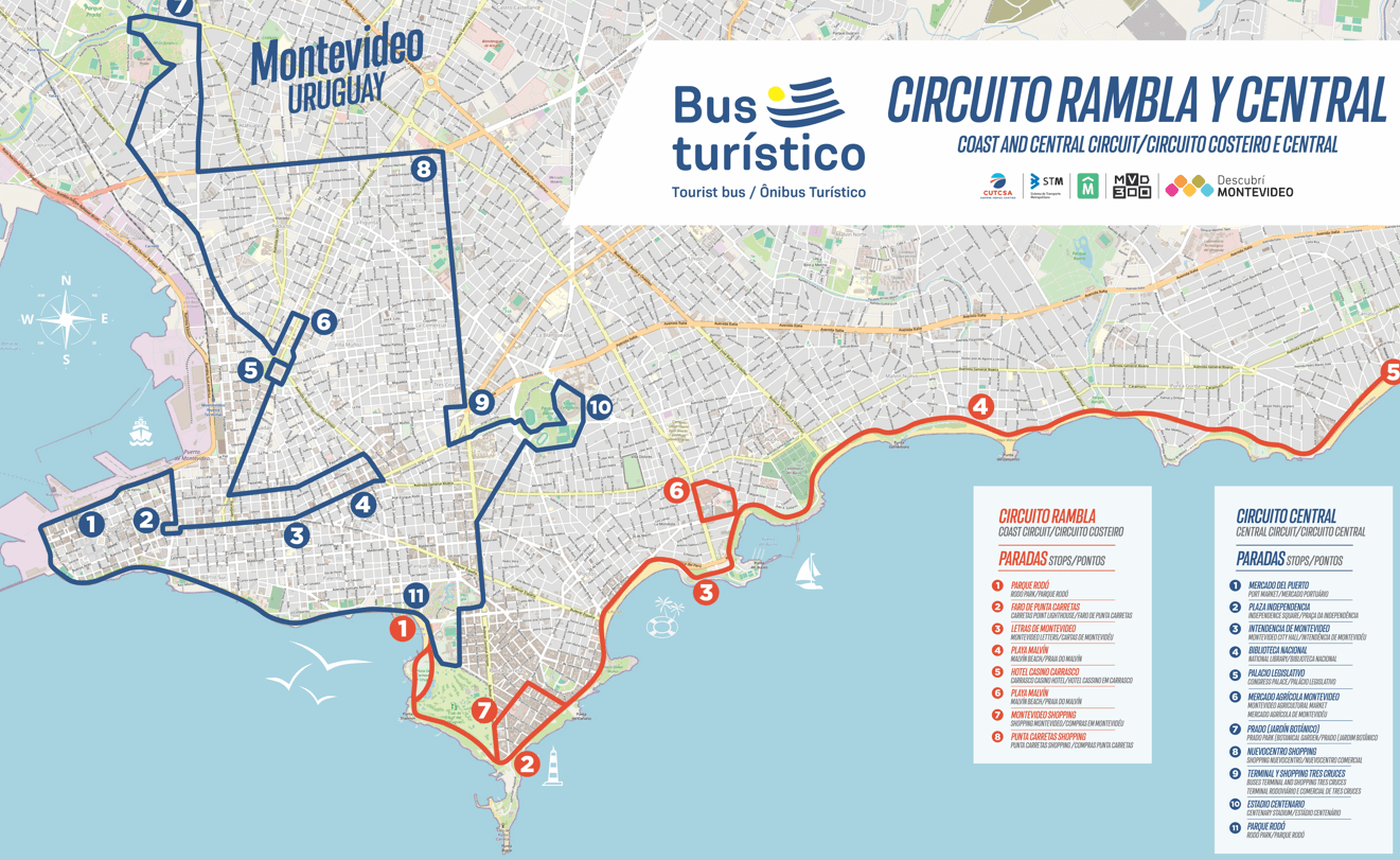 Hop on hop off en Montevideo - 2 circuitos - Imagen 3