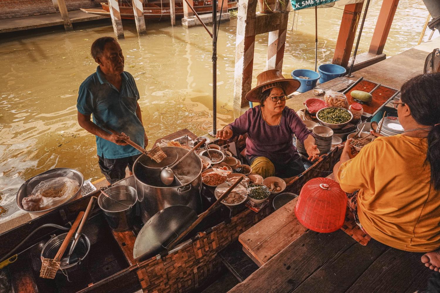 Mercado flotante Damnoen Saduak - Imagen 2