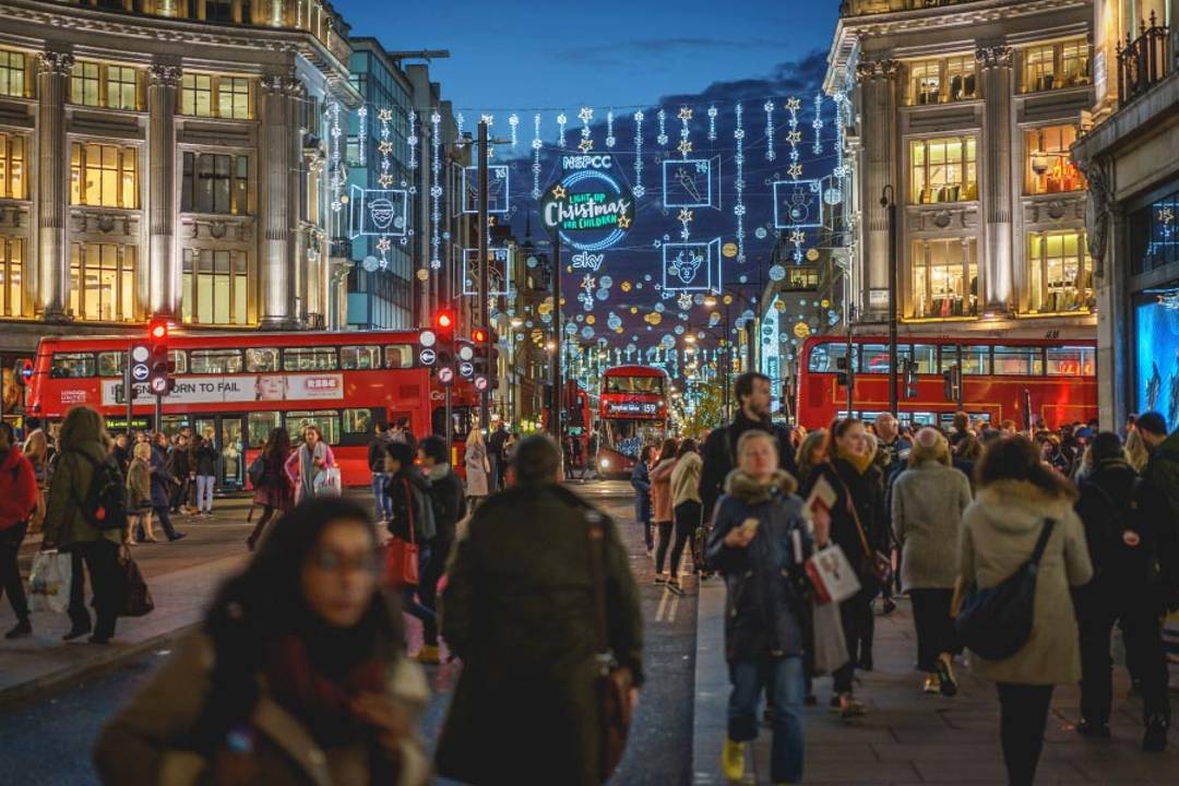 Luces navideñas de Londres en autobús - Imagen 2