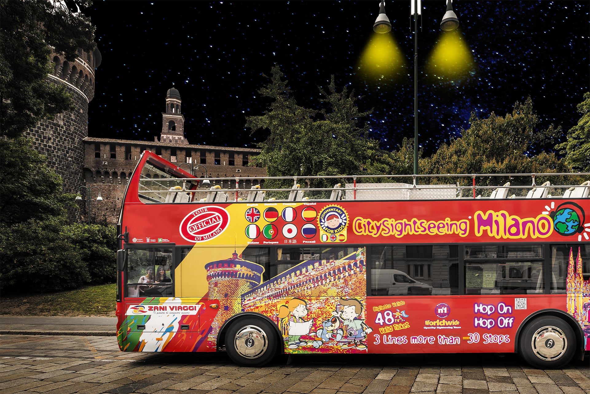 Milán de noche en bus descubierto - Imagen 2