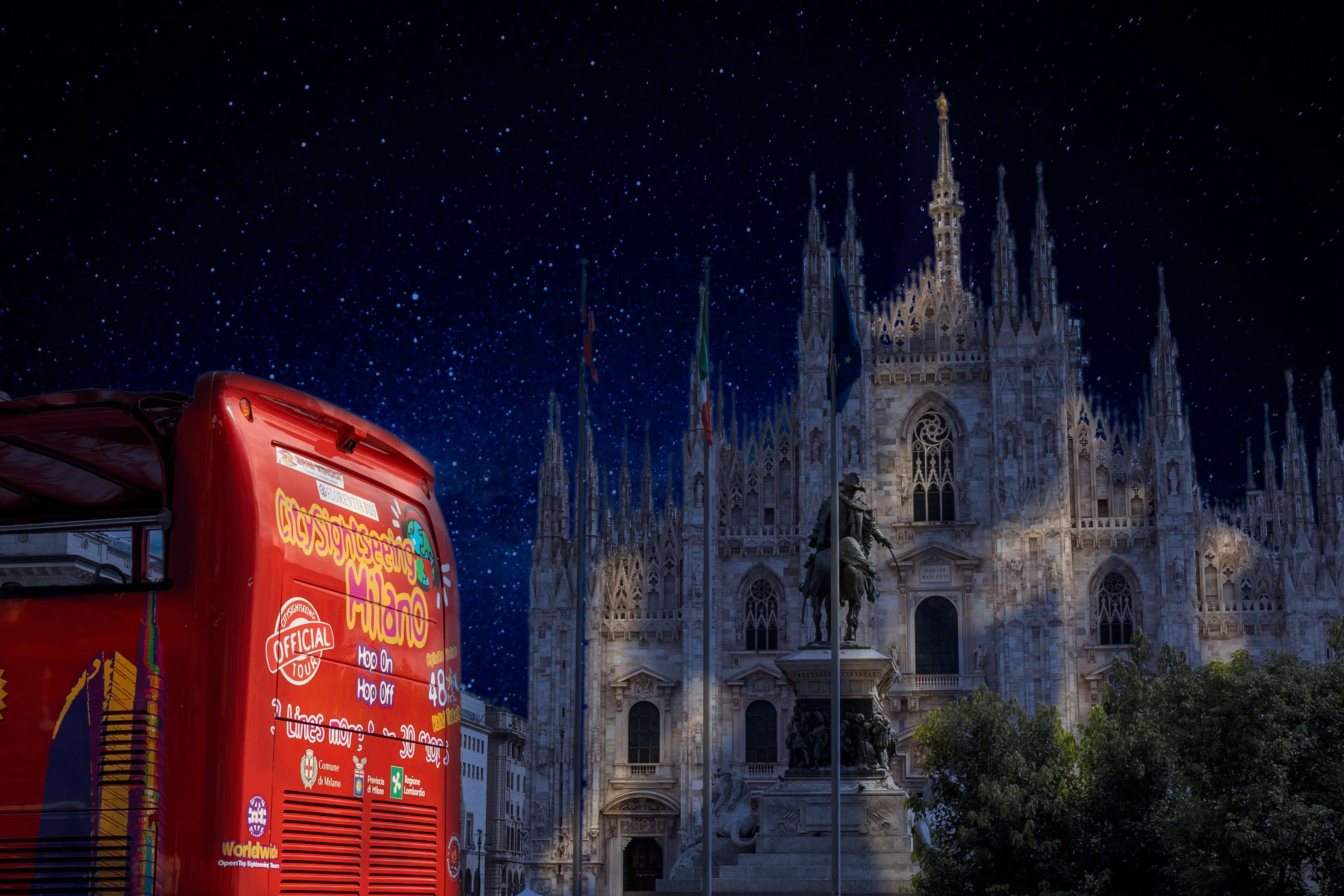 Milán de noche en bus descubierto - Imagen 3