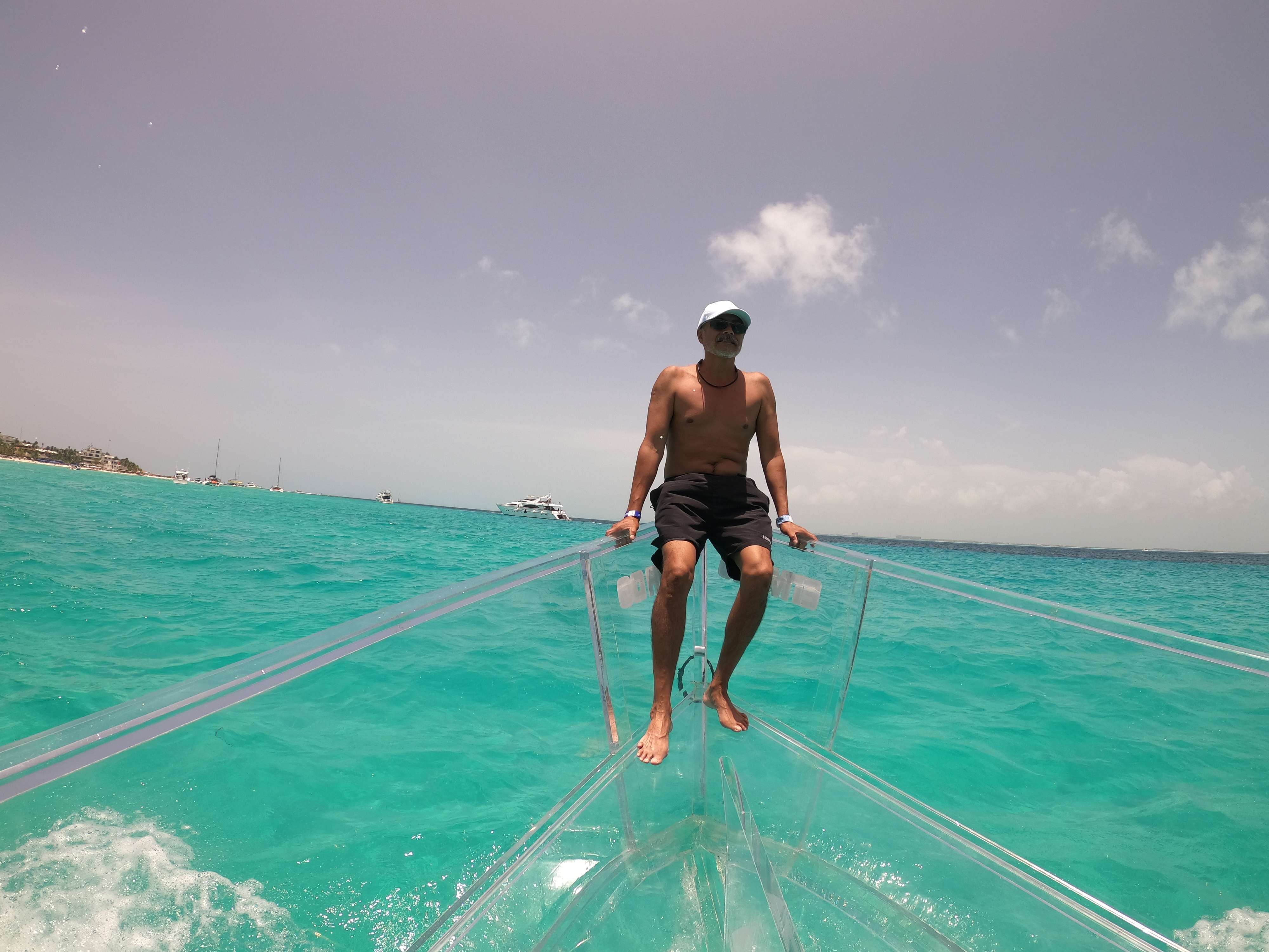 Clear Boat Tour at Nichupte Lagoon - Imagen 2