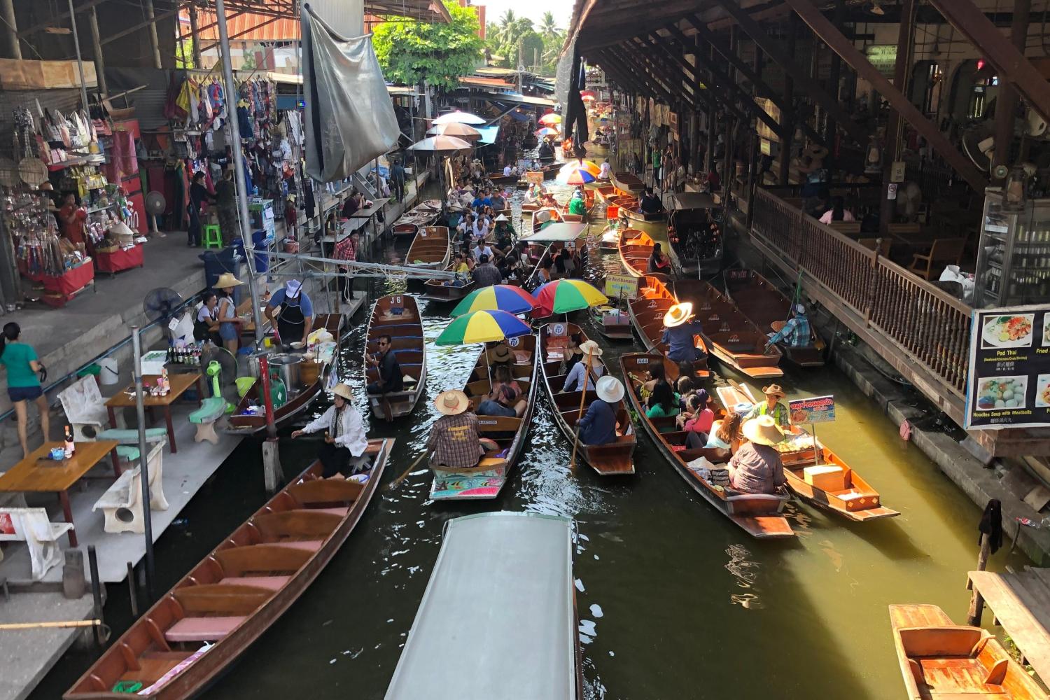 Damnoen Saduak y mercado del tren Maeklong - Imagen 1