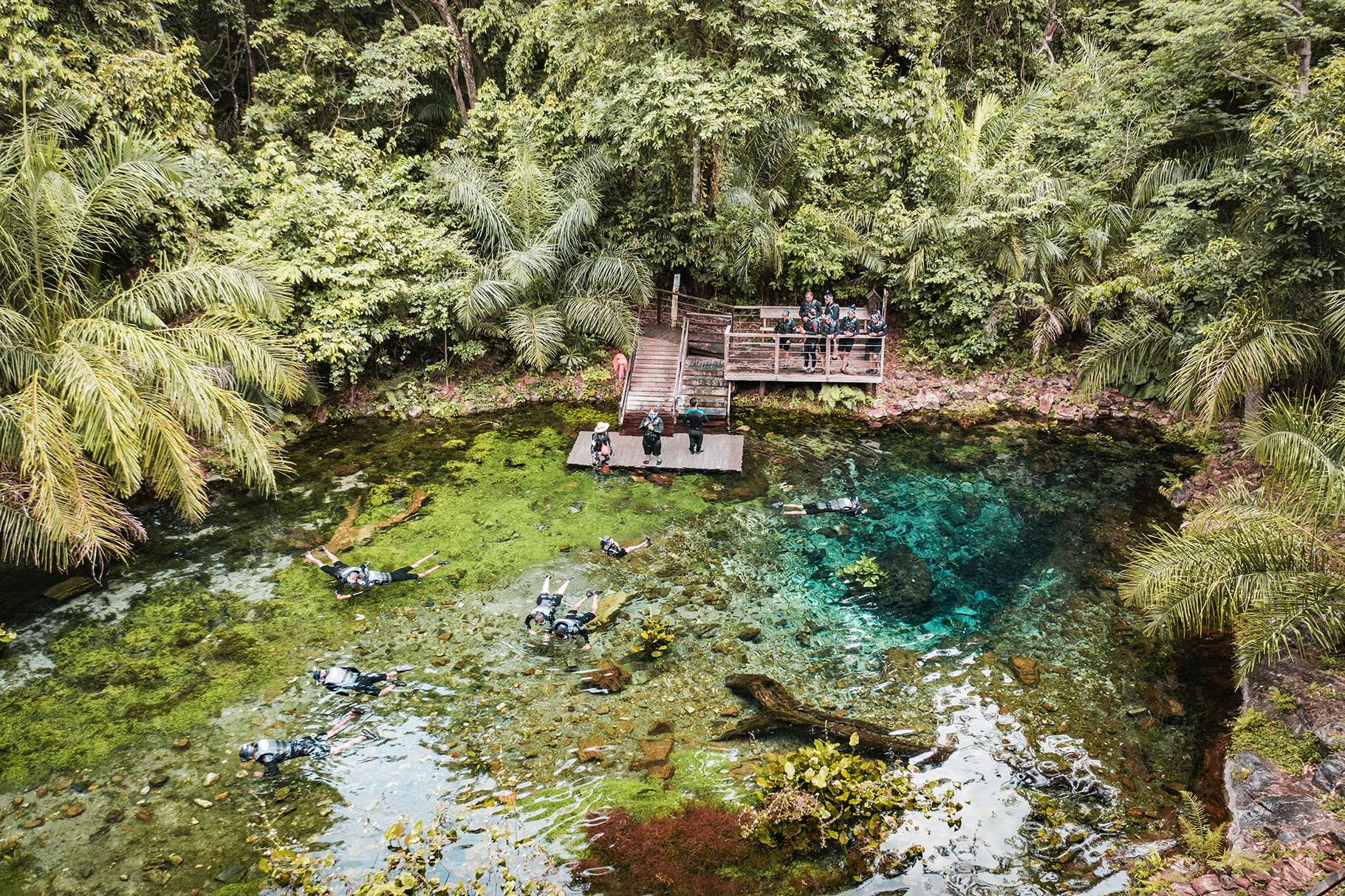 Flotando en la fuente azul - Imagen 1